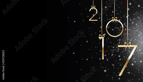 Bonne année 2017 noir