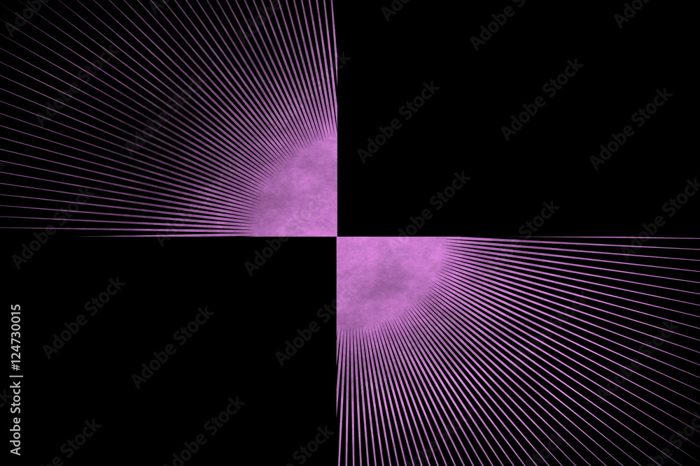 Line explosion on a pink and black background Line explosion on a pink and black background