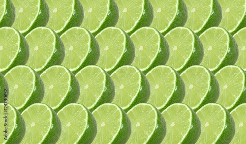 lime fruits slice abstract seamless pattern background