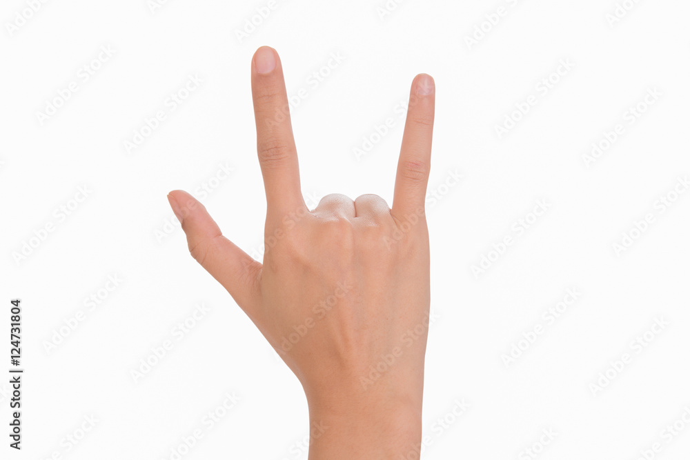 Hands as a shape on white background - love concept Hands as a shape on white background - love concept