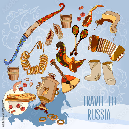 Welcome to Russia. Traditional Russian cuisine and culture