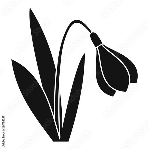 Bell flower icon. Simple illustration of bell flower vector icon for web