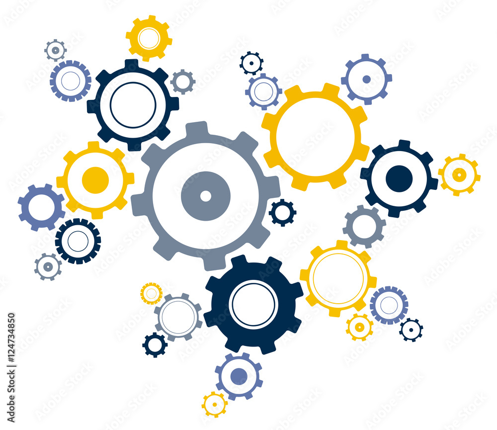 Linked Cogwheels Design Linked Cogwheels Design