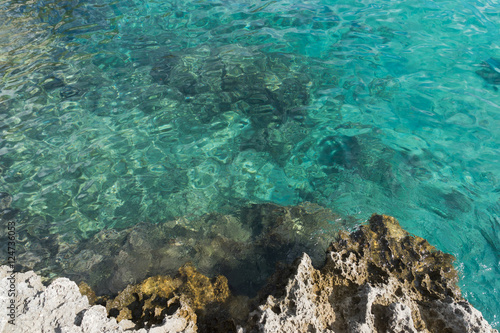 Blue clear sea surface 