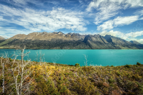 Lake Wakatipu between Queentown and Glenorchy in the South Islan © NewSaetiew