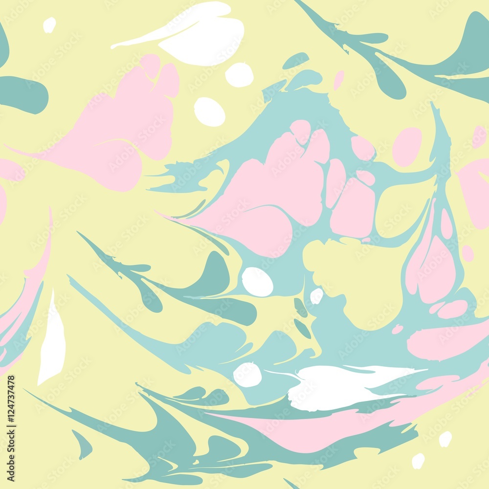Seamless pattern with colored spots. Ebru art. Seamless pattern with colored spots. Ebru art.