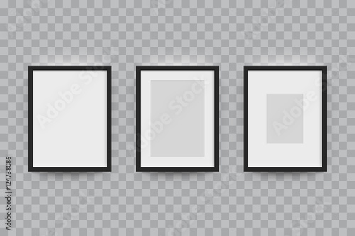Picture frame for photographs vector isolated