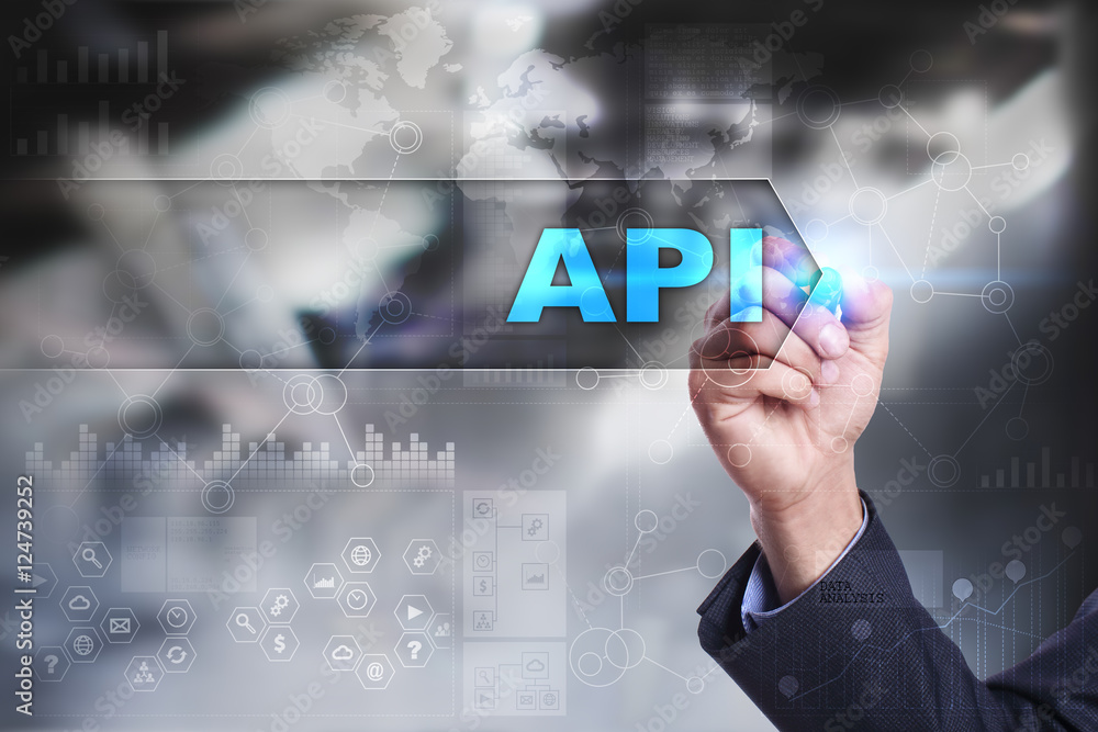 Business is drawing on virtual screen. api concept. Business is drawing on virtual screen. api concept.