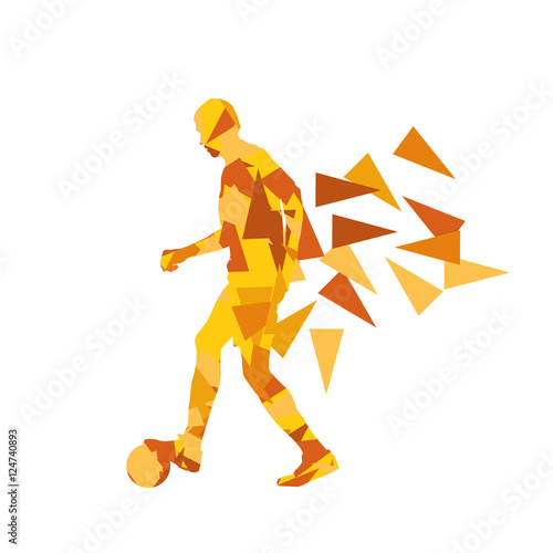 Soccer football player vector background abstract illustration c