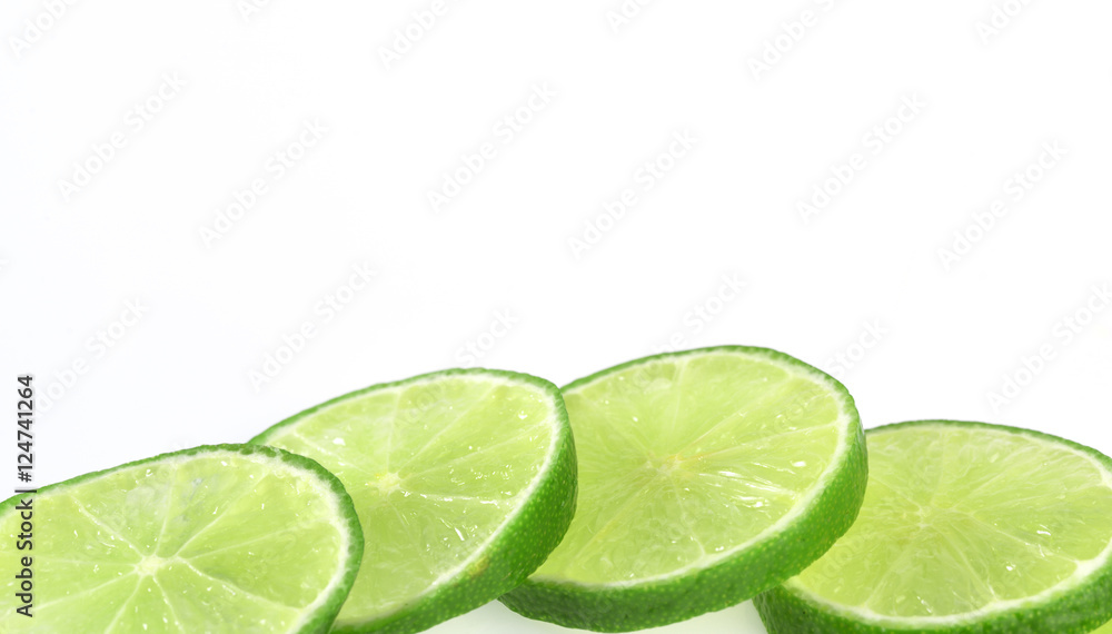 Fresh lime isolated on white background Fresh lime isolated on white background