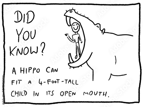 Animal fact - cartoon funny trivia fact