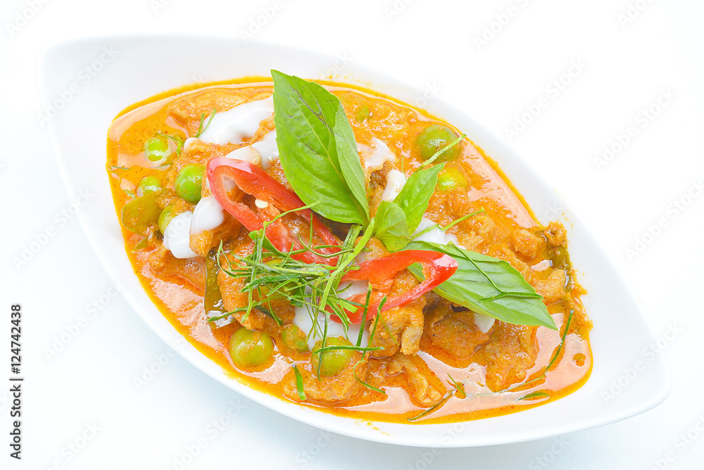 Panaeng or Meat in Spicy Coconut Cream,Thailand famous food
Panaeng or Meat in Spicy Coconut Cream,Thailand famous food