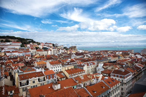 Cityscape of Lisbon capital city Portugal