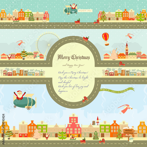 Christmas characters on City