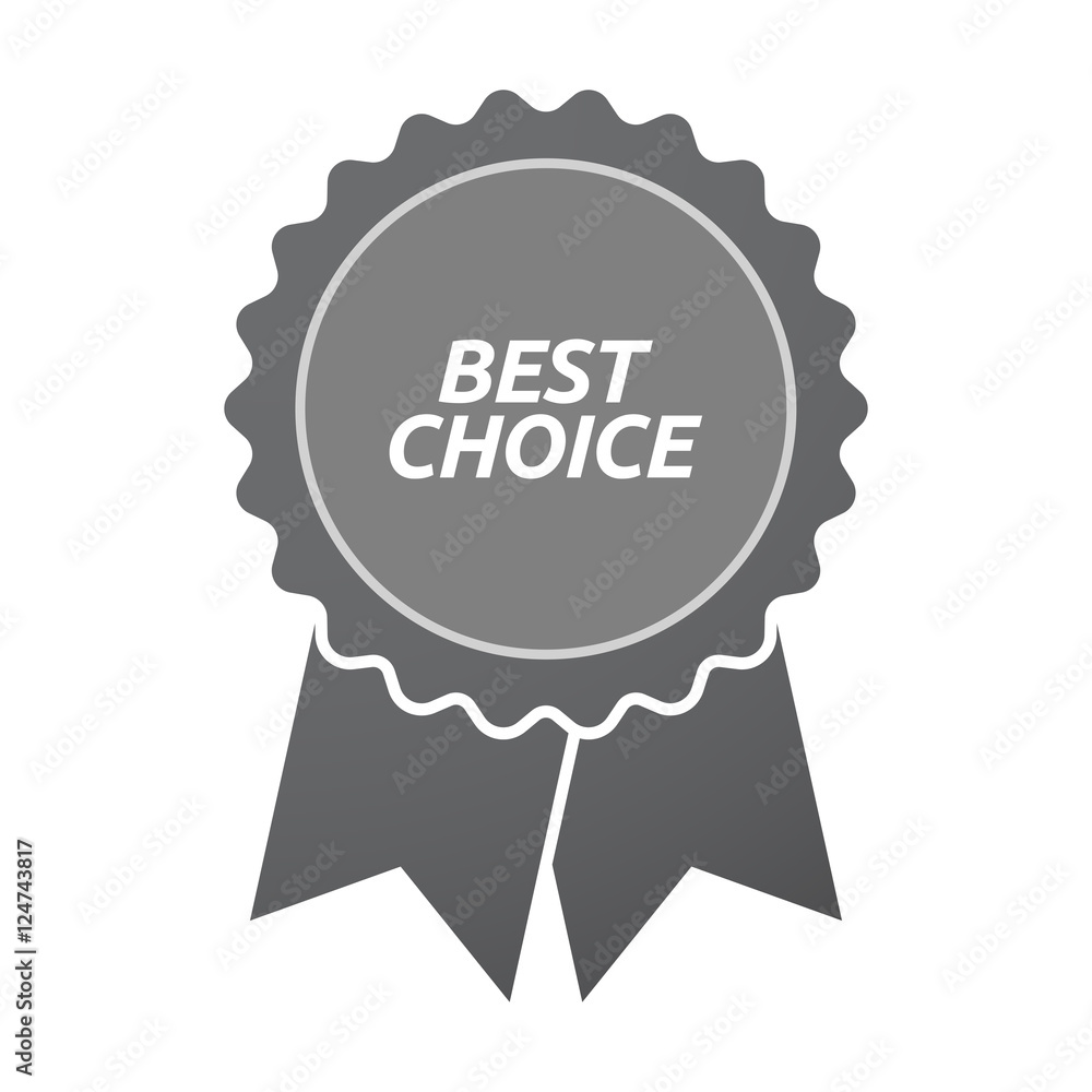 Isolated badge icon with the text BEST CHOICE Isolated badge icon with the text BEST CHOICE