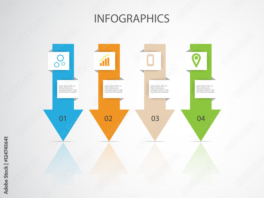 Modern minimal arrow elements for business infographics. Modern minimal arrow elements for business infographics.