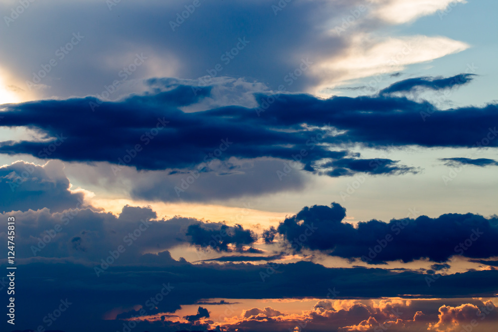colorful dramatic sky with cloud at sunset colorful dramatic sky with cloud at sunset