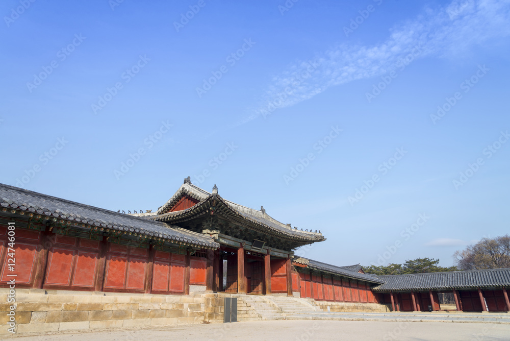 Korean traditional architecture - Korean Tradition Wooden Gate a