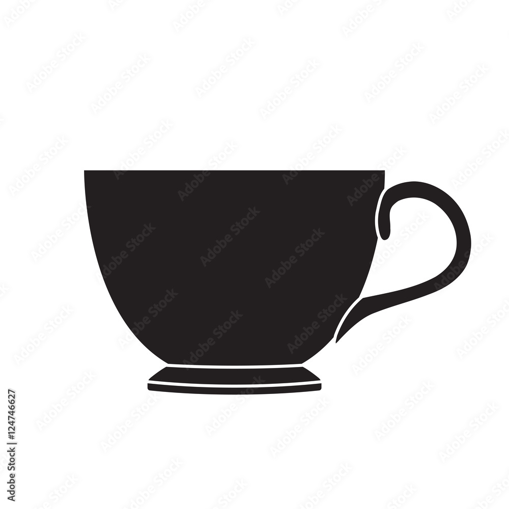 Tea cup silhouette Tea cup silhouette