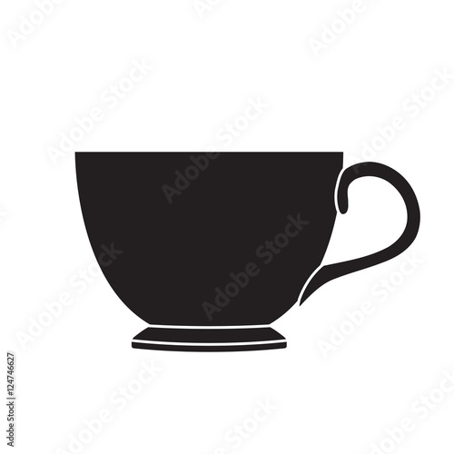 Tea cup silhouette