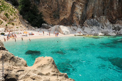 Cala Mariolu beach on Sardinia, Italy
