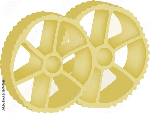 pasta a forma e tipo ruota