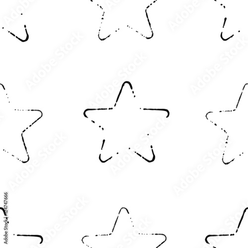 seamless pattern, prints of the stars are close