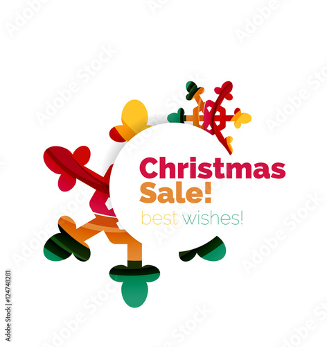 Christmas and New Year sale banner