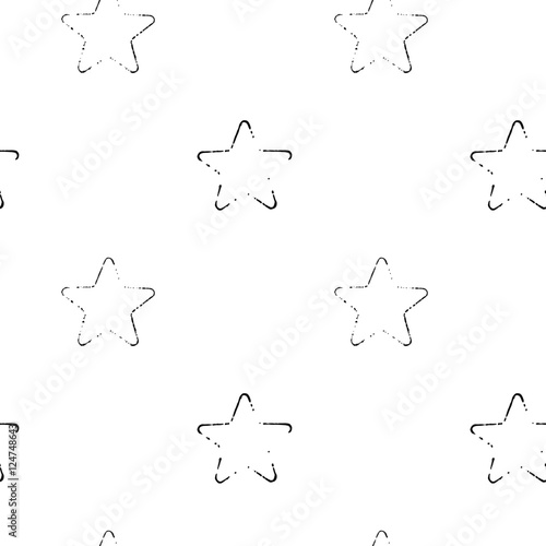 seamless pattern, prints of the stars are close