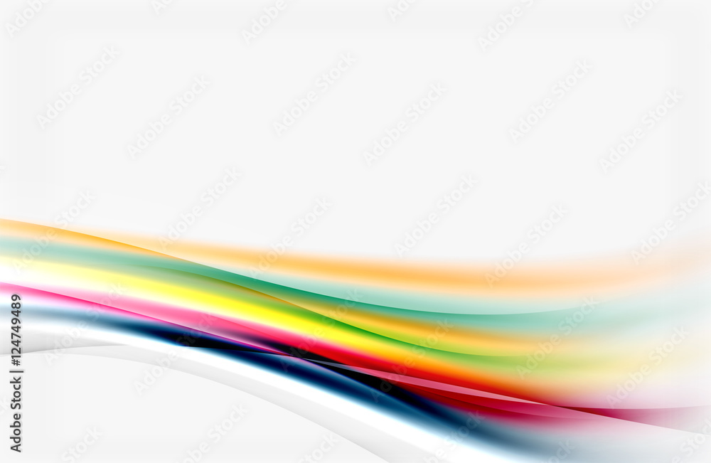 Shiny blurred line waves