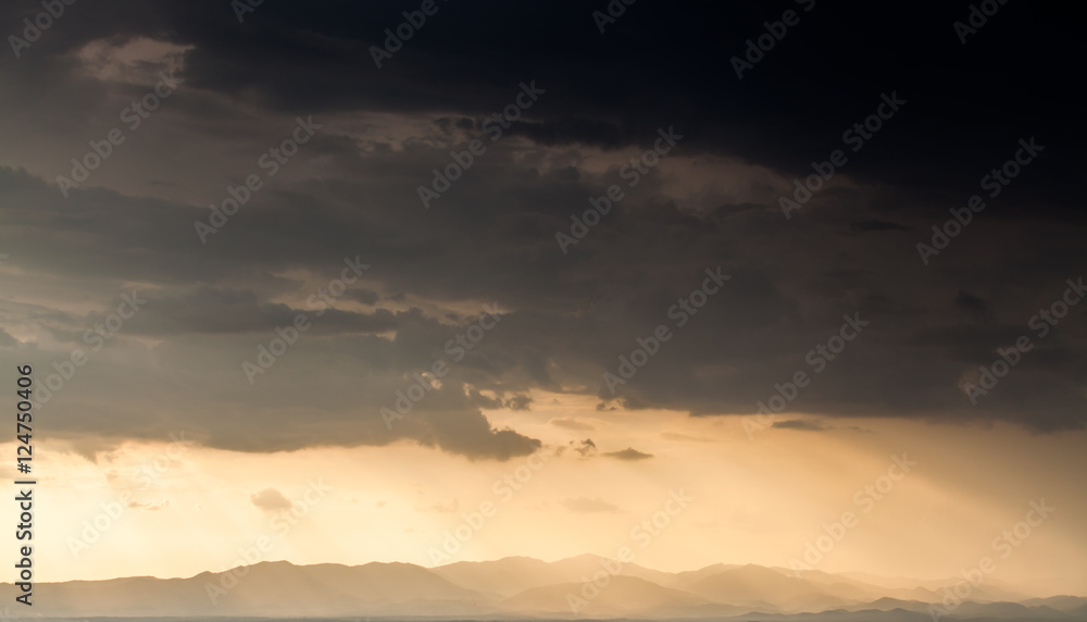 colorful dramatic sky with cloud at sunset colorful dramatic sky with cloud at sunset