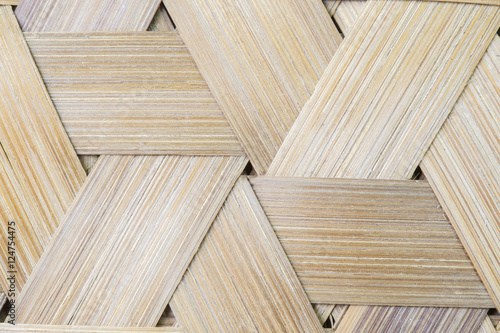 Fototapeta Naklejka Na Ścianę i Meble -  Bamboo weave triangle seamless background.