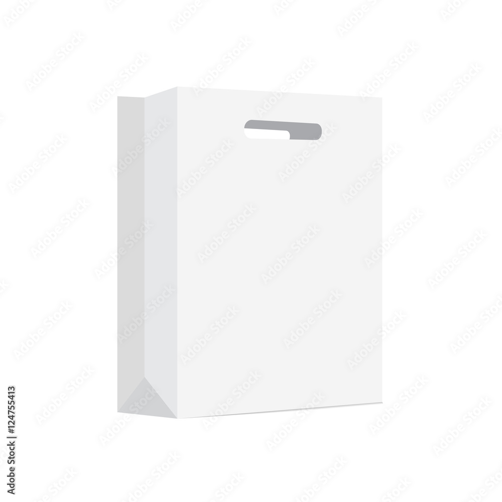 Empty Shopping Bag for advertising and branding. Empty Shopping Bag for advertising and branding.