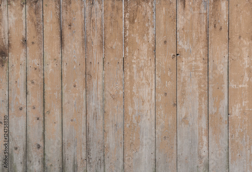 Aged brown wooden fence.