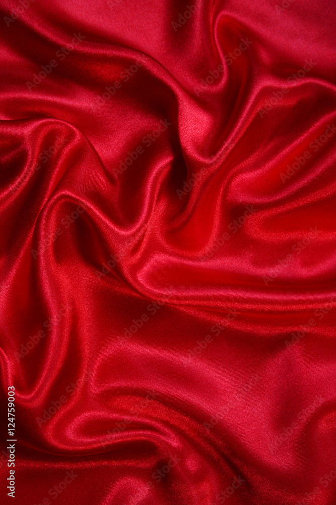 Obraz premium Smooth elegant red silk as background