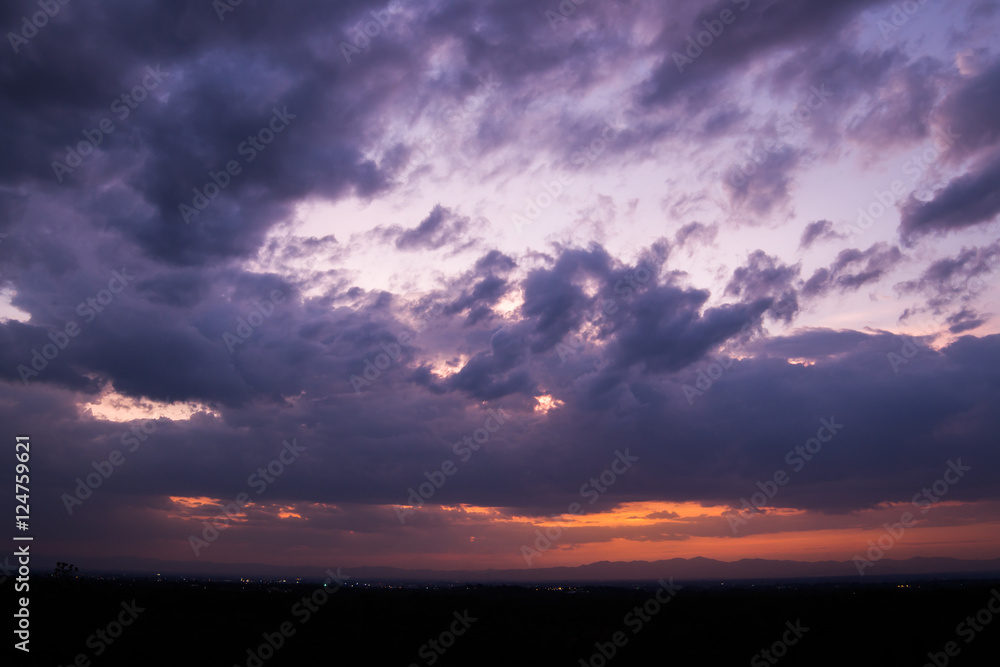 colorful dramatic sky with cloud at sunset colorful dramatic sky with cloud at sunset