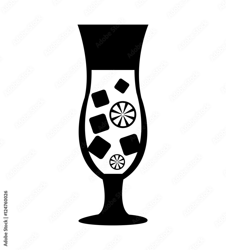 tropical cocktail cup isolated icon vector illustration design tropical cocktail cup isolated icon vector illustration design