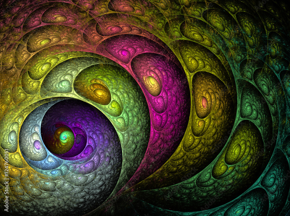 Beautiful multicolored fractal background