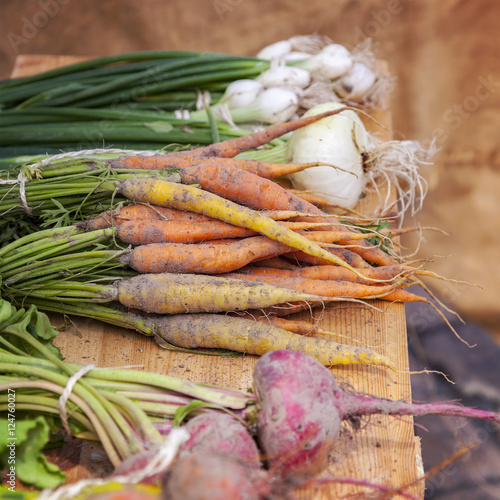 Fresh root vegetables