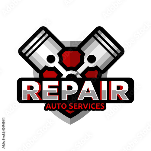Repair auto service logo