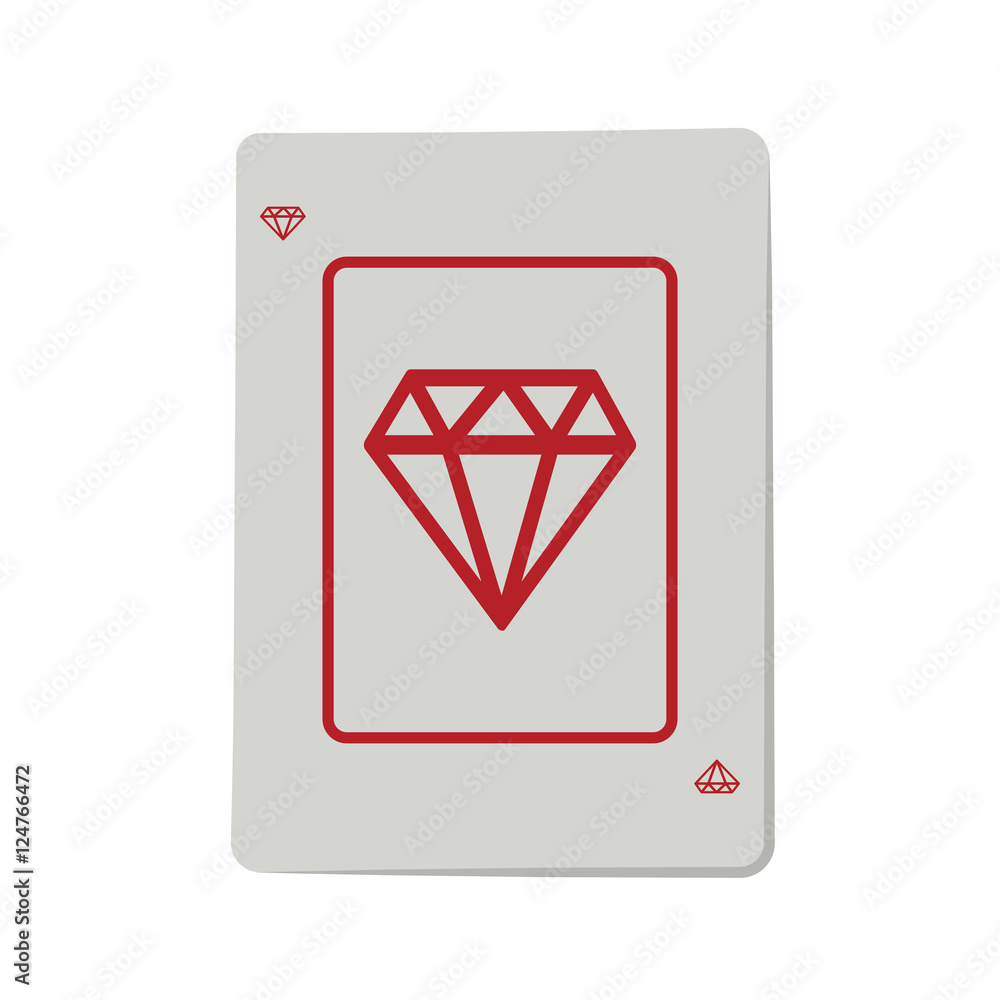 casino ace of diamond cards poker icon over white background. gambling games design. vector illustration casino ace of diamond cards poker icon over white background. gambling games design. vector illustration