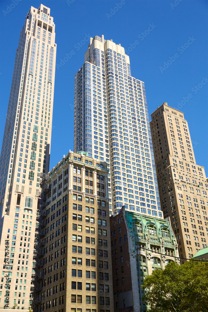 Lower Manhattan skyscrapers in New York City Lower Manhattan skyscrapers in New York City