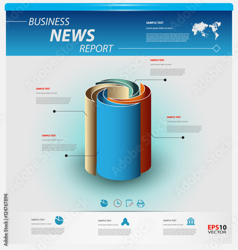 Business infographic template