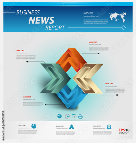 Business infographic template