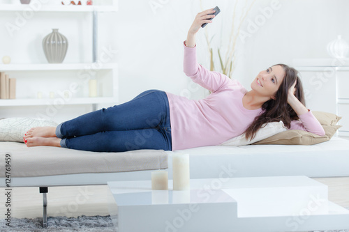 girl doing a selfie
