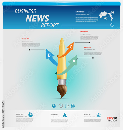 Business infographic template