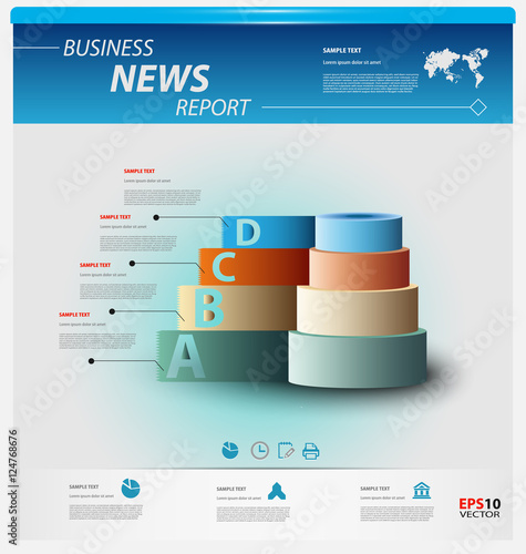 Business infographic template