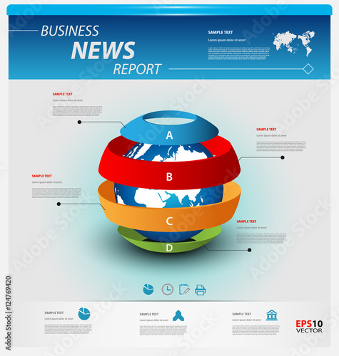Business infographic template