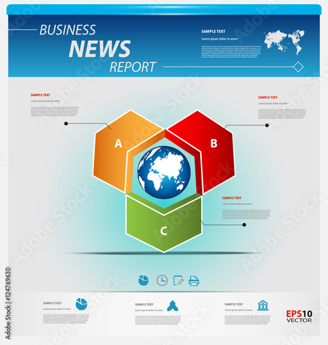Business infographic template