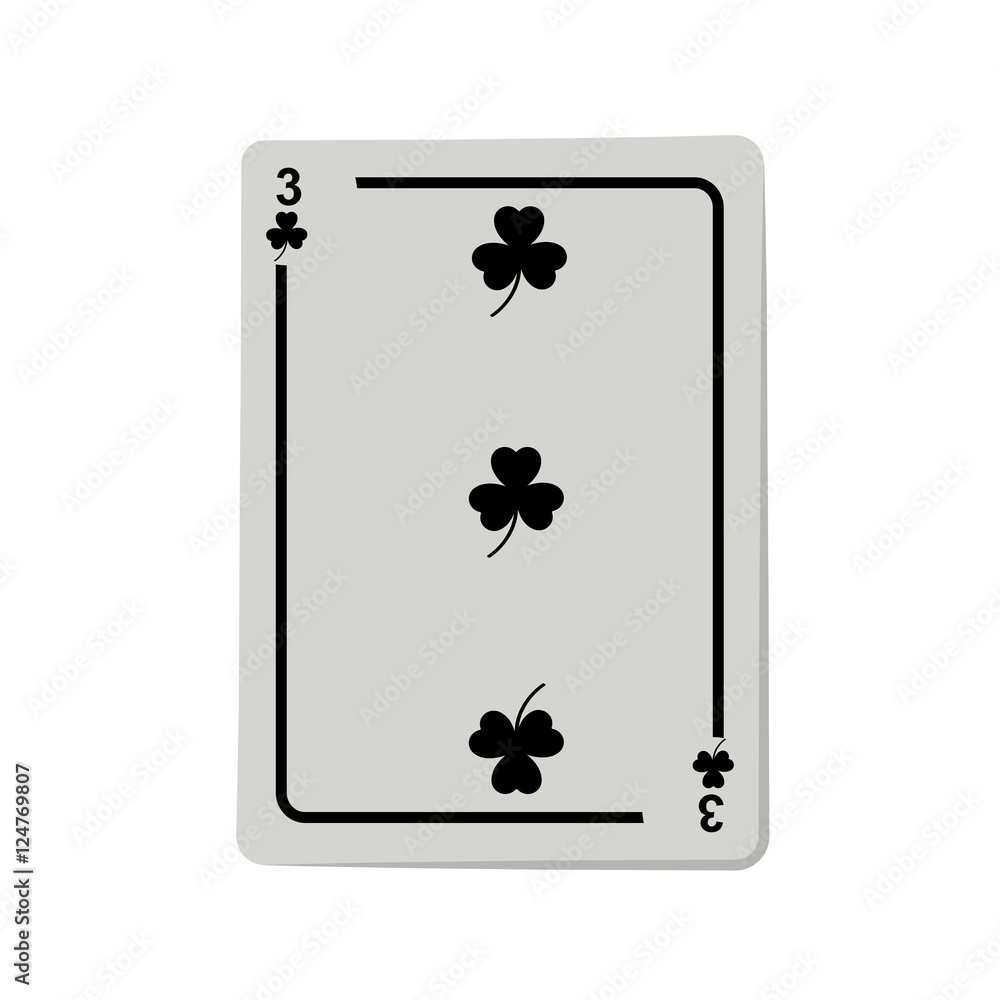 casino clover cards poker icon over white background. gambling games design. vector illustration casino clover cards poker icon over white background. gambling games design. vector illustration